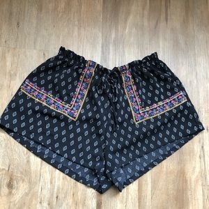 BOHO Paisley Pattern Flowy Shorts